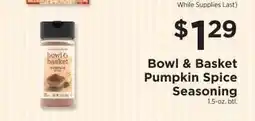 ShopRite Bowl & Basket Pumpkin Spice Seasoning offer