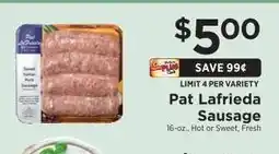 ShopRite Pat Lafrieda Sausage offer