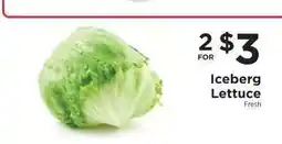 ShopRite Iceberg Lettuce offer