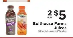ShopRite Bolthouse Farms Juices offer