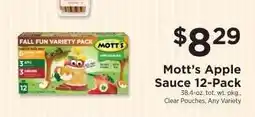 ShopRite Mott's Apple Sauce 12-Pack offer