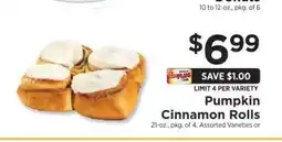 ShopRite Pumpkin Cinnamon Rolls offer