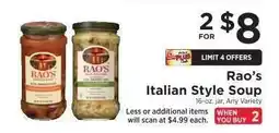 ShopRite RAO'S Italian Style Soup offer