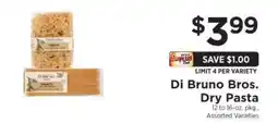 ShopRite Di Bruno Bros. Dry Pasta offer