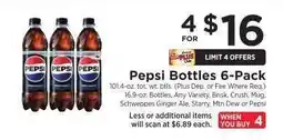 ShopRite Pepsi Bottles 6-Pack offer