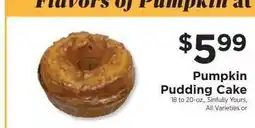 ShopRite Pumpkin Pudding Cake offer