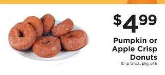 ShopRite Pumpkin or Apple Crisp Donuts offer