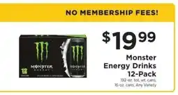 ShopRite Monster Energy Drinks 12-Pack offer