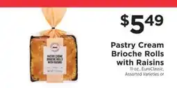 ShopRite Pastry Cream Brioche Rolls with Raisins offer