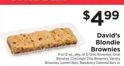ShopRite David’s Blondie Brownies offer