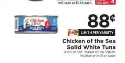 ShopRite Chicken of the Sea Solid White Tuna offer