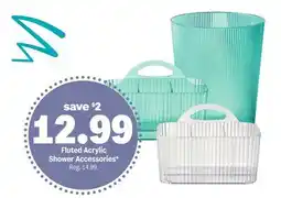 Meijer Fluted Acrylic Shower Accessories offer