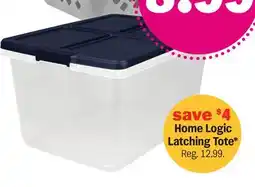 Meijer Home Logic Latching Tote offer
