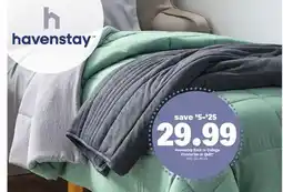 Meijer Havenstay Back to College Comforter or Quilt offer