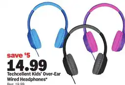 Meijer Techcellent Kids' Over-Ear Wired Headphones offer