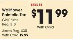 Kroger Wallflower Pointelle Tee offer