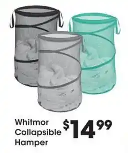 Kroger Whitmor collapsible hamper offer