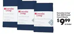 Kroger Everyday living twin 200-thread count sheets offer