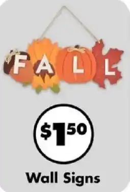 Dollar Tree Wall signs offer