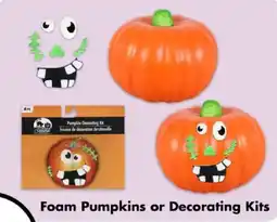 Dollar Tree Foam pumpkins or decorating kits offer