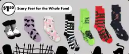 Dollar Tree Scary Feet for the Whole Fam offer