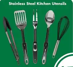 Dollar Tree Stainless steel kitchen utensils offer