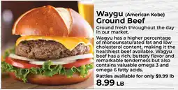 Sunset Foods Waygu american kobe ground beef offer