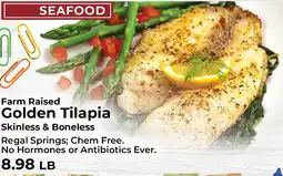 Sunset Foods Farm raised golden tilapia offer