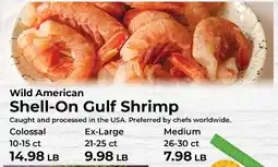 Sunset Foods Wild american shell-on gulf shrimp offer
