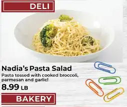 Sunset Foods Nadia's pasta salad offer