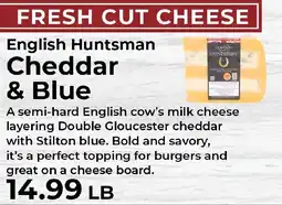 Sunset Foods English huntsman cheddar & blue offer