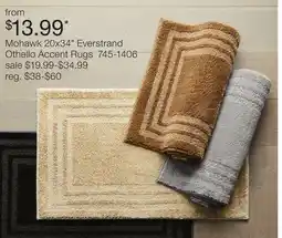 JC Penney Mohawk 20x34 Everstrand Othello Accent Rugs offer