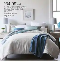 JC Penney Home Expressions Crinkle Texture Comforter Set offer