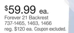 JC Penney Forever 21 Backrest offer