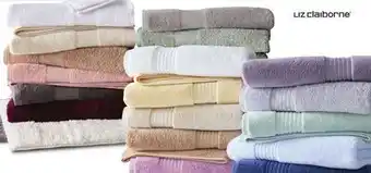 JC Penney Liz Claiborne Signature Plush Solid Or Logo Or Fieldcrest Oversized Spa Bath Towel offer