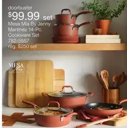 JC Penney Mesa Mia By Jenny Martinez 14-Pc. Cookware Set offer