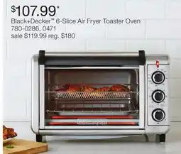 JC Penney Black + Decker 6-Slice Air Fryer Toaster Oven offer
