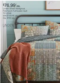 JC Penney Linden Street Westgrove Patchwork Full/Queen Quilt offer