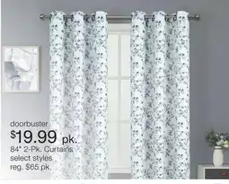 JC Penney 84 2-Pk. Curtains offer