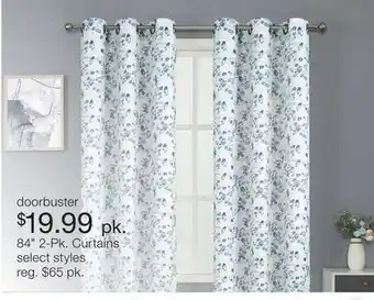 JC Penney 84 2-Pk. Curtains offer