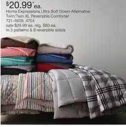 JC Penney Home Expressions Ultra Soft Down-Alternative Twin/Twin XL Reversible Comforter offer