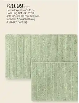 JC Penney Home Expressions 2-Pc. Bath Rug Set offer