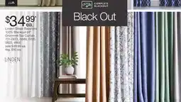 JC Penney Linden Street Bayshore 100% Blackout 84 Grommet-Top Curtain offer