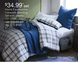 JC Penney Home Expressions Complete Bedding Set with Sheets offer