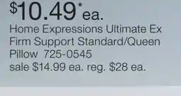 JC Penney Home Expressions Ultimate Ex Firm Support Standard/Queen Pillow offer