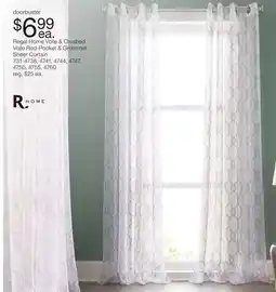 JC Penney Regal Home Voile & Crushed Voile Rod-Pocket & Grommet Sheer Curtain offer