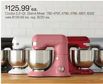 JC Penney Cooks 5.3-Qt. Stand Mixer offer