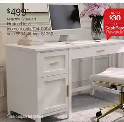 JC Penney Martha Stewart Hutton Desk offer
