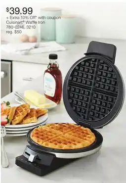 JC Penney Cuisinart Waffle Iron offer