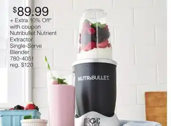 JC Penney Nutribullet Nutrient Extractor Single-Serve Blender offer